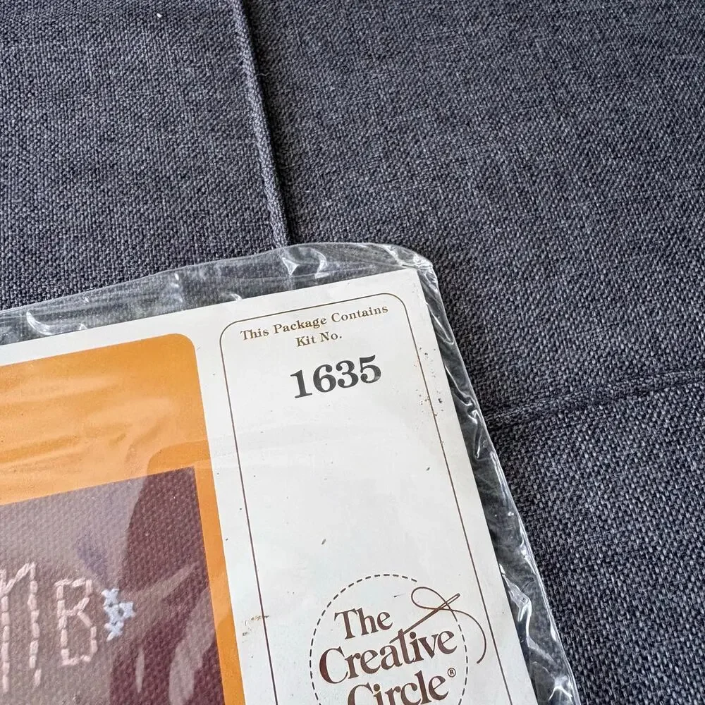 Monogram Collection Vintage Stamped Embroidery Kit by The Creative Circle - 1984